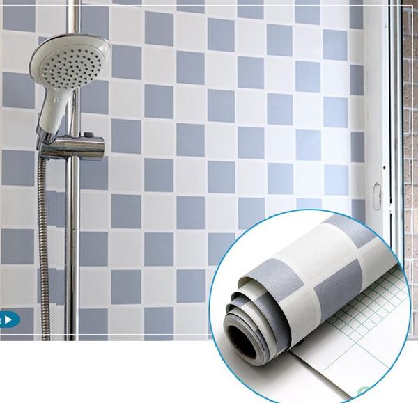 

waterproof wall stickers bathroom toilet decoration wallpaper thick self-adhesive wallpaper toilet tile stickers