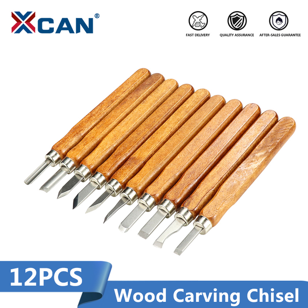 

xcan wood carving knife 12pcs wood diy craft cutting chisels carpenters woodworking tools