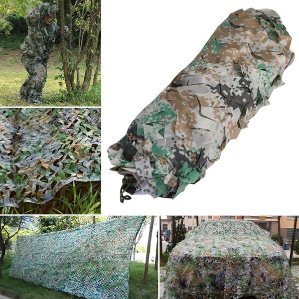 

large size jungle digital camouflage net sun shade outdoor travel hunting hide cover camping cs camo indoor adornment