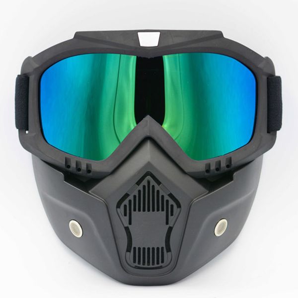 

professional retro motorcycle helmet goggle mask vintave mask open face helmet cross goggle 5 color available ce approved
