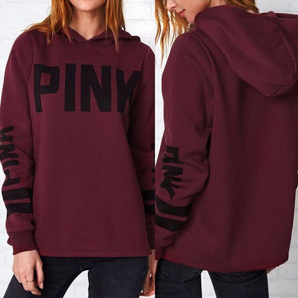 

fashion long sleeve pullover hoodie pink casual hoodie t-shirt sweater, White
