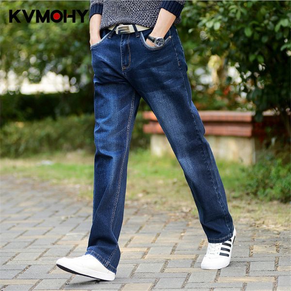 

mens jeans hip hop fashion jean male joggers casual straight big legs trousers plus size denim pants men streetwear jeans hombre, Blue