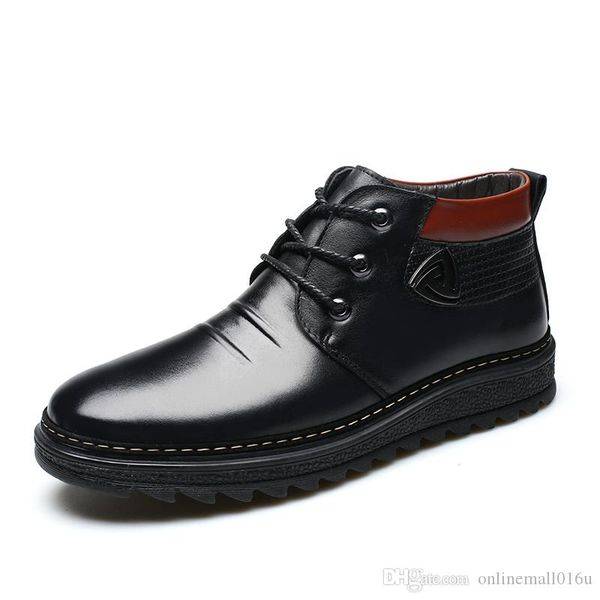 

men's slip-on classical snow boots soft lightweight warm wool winter anti-slip water weatherproof construction sole, Black