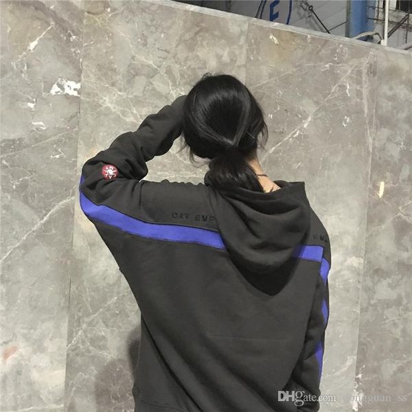 

blue 20ss hoodie hooded washed do old men women 1, Black