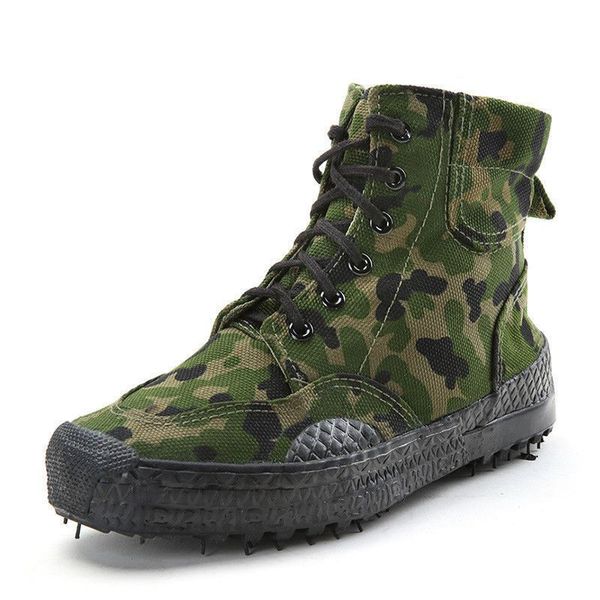

mens sneakers black camouflage high sneakers military training canvas shoes men slip resistant shoe labor insurance women shoes