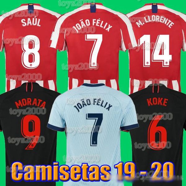 

19 20 joÃ£o fÃ©lix atletico de madrid soccer jerseys 2019 2020llorente camiseta de fÃºtbol football soccer shirt kits jerseys joao felix19 20