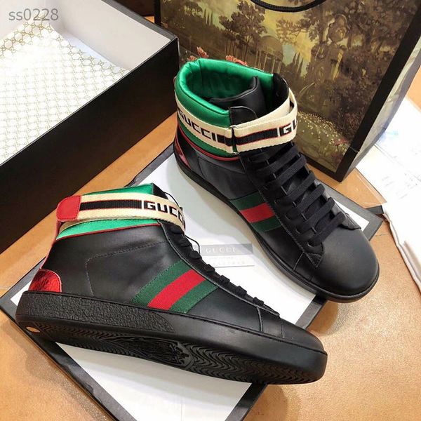 

trend handsome wild small leather shoes women's casual high-shoes women's trend breathable factory direct sales size 35-40cm, Black