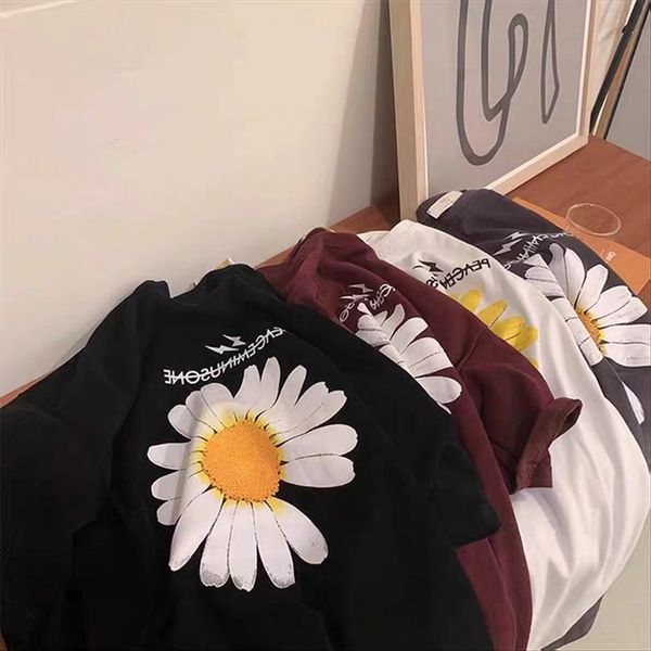 

2020 fashion brand short-sleeved loose 2020 t-shirt headdress headdress fashion brand women's short-sleeved t-shirt women's loose, White