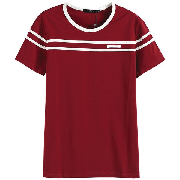 

t-shirt men solid color футболка мужская мода футболка с коротким рукавом в полоску fold slim fit повседневная футболка человек, White;black