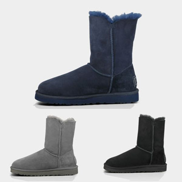 Mode kurze Schneestiefel Damen hochwertige Winter Bling Button Boot Outdoor warme Shorts Schuhe für Damen online