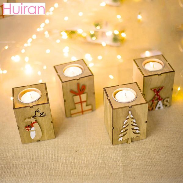 

mini wood christmas candlesticker candle holder merry christmas for home xmas 2019 cristmas noel navidad happy new year 2020