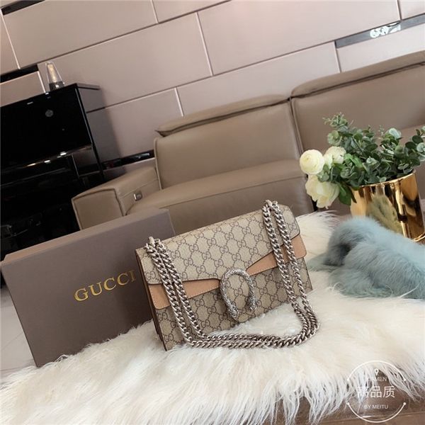 

designer gucci crossbody messenger bags luxury handbags women shoulder bag good leather muti colors famos brand bags with box, White