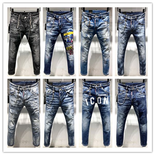 

2019 brand new ummer men hole denim hort fa hion men denim jean lim traight pant trend men de igner pant, Blue