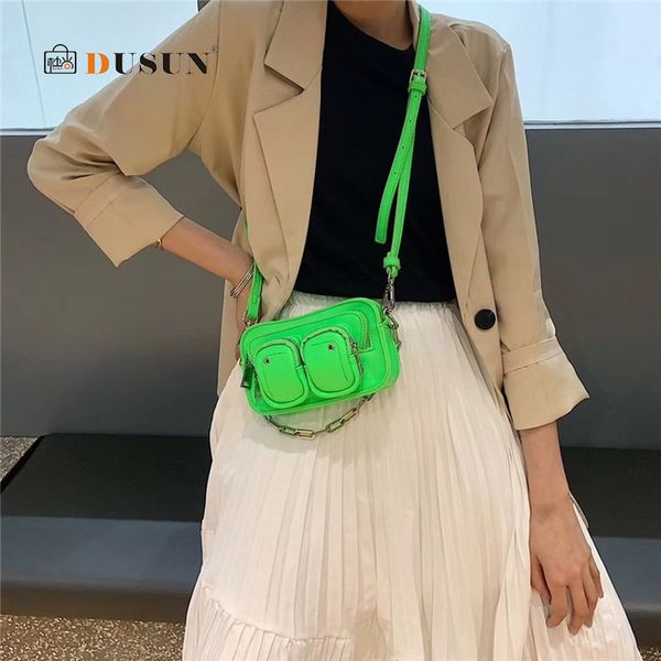 

casual candy colors messenger bags for women fresh pu leather shoulder bags ladies fashion handbags crossbody bag multi-pocket