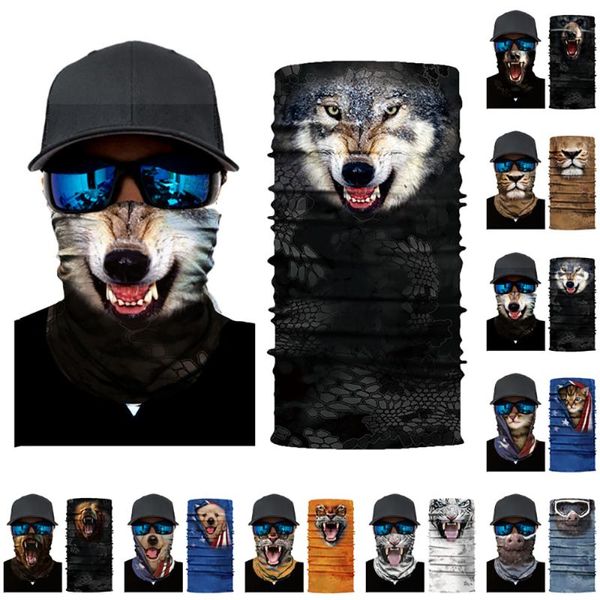 

открытого велоспорт face бандан трубка шарф шея gaiter uv защита 3d headwear лицо шарф мульти защита, Black;white