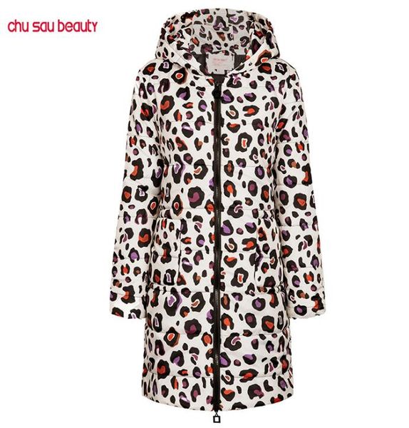 

women outwear clothes printing coat drop shopping polyester leopard designer clothing winter warm jacket fashion dress apparel, Tan;black
