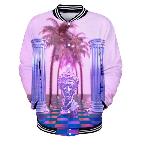 

2019 new vaporwave style baseball uniform women spring casual harajuku blueface beer baseball jackets clothes plus size for men, Black;brown