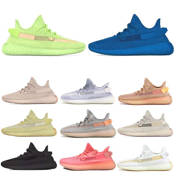 

3M Reflective Static Black Glow ANTLIA Clay Fashion Brand Kanye Running Shoes Hyperspace for men women SYNTH Zebra Bred designer sneakers
