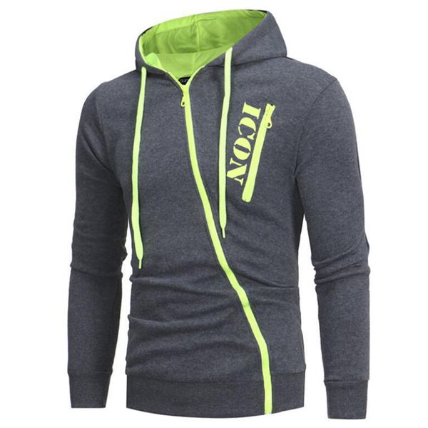 

mens hoodies zipper hooded sweatshirt men fashion spring autumn casual hoodies sweatshirts male solid color tracksuit men jacket, Black