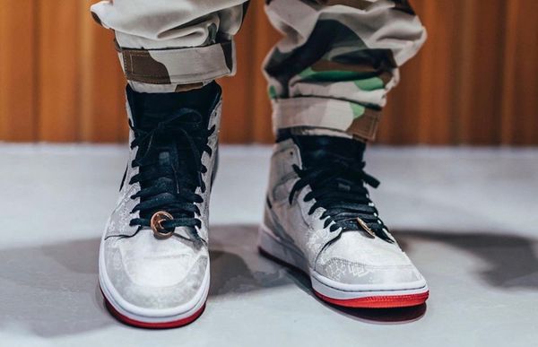 

2019 new authentic clot x air high 1 mid fearless men basketball shoes woven nylon upper retro sports sneakers cu2804-100 with box