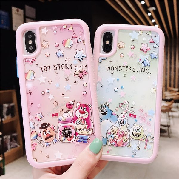 

хорошее качество для iphone 11 pro max 6s 7 8 плюс x xs max xr случаи телефона прекрасной рельефный мультфильм акриловой задняя крышка защит