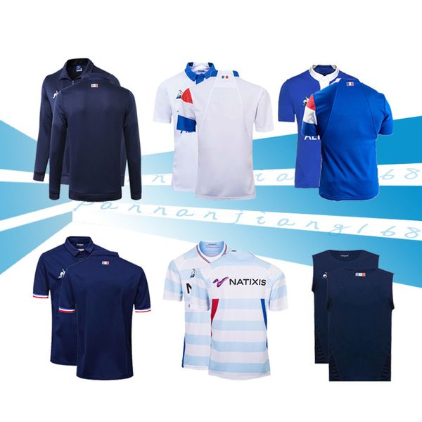 

2019 xv de france home rugby jersey 18/19 xv de france rugby jersey 92 domicile new style france singlet xv de jacket jersey size s-m-3xl, Black;gray