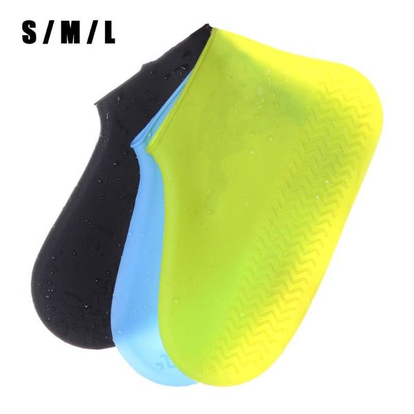 

1 pair reusable latex waterproof rain shoes covers slip-resistant rubber rain boot overshoes s/m/l shoes accessories