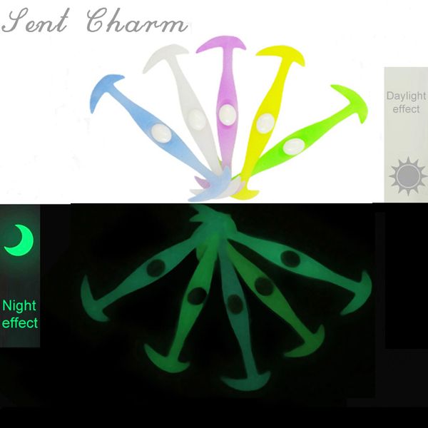 

sentcharm silicone light up fashion luminous shoe laces flash party glowing shoestrings lazy no tie shoeslace noctilucence, Black
