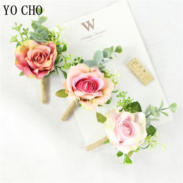 

men boutonniere corsage pin flowers wedding groom buttonhole bridesmaids wrist bracelet wedding witness women hand flowers bzuxz, Black;gray