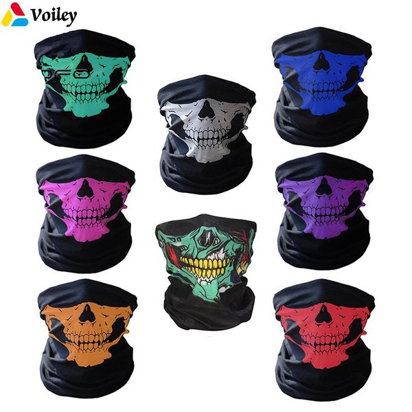 

halloween skull mask festival masks skeleton outdoor motorcycle bicycle multi function neck warmer ghost half face mask scarf,q