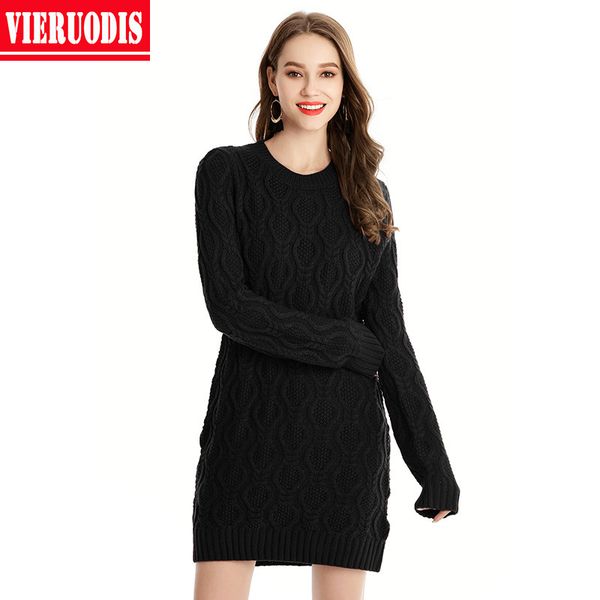 

long pullover round neck winter women's daily street chic solid colored long sleeve red white gray black 2019 new, White;black