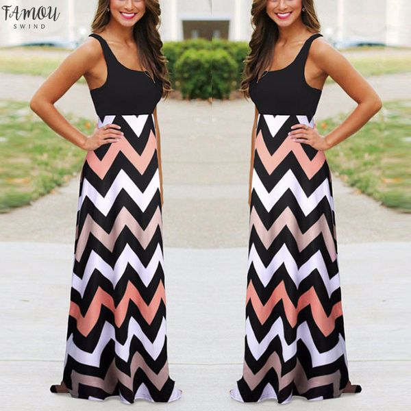 

sexy летнее платье женщин полосатый длинные boho платье lady beach party summer sundrss maxi платье высокого качества vestidos де verano # 2, Black;gray