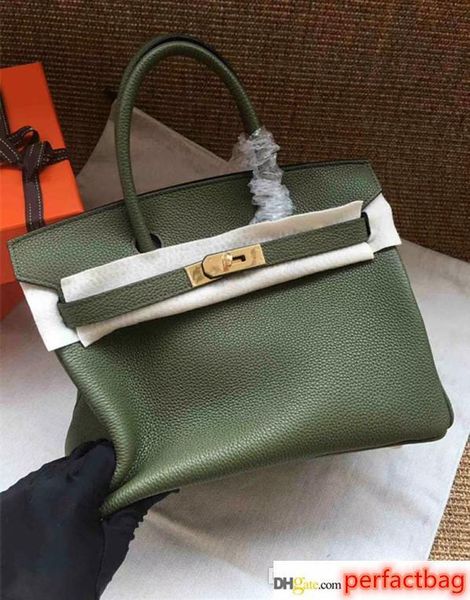 

calfskin brand women totes shoulder bags with better lock 35cm 30cm 25cm lady genuine leather fashion handbag factory wholesale
