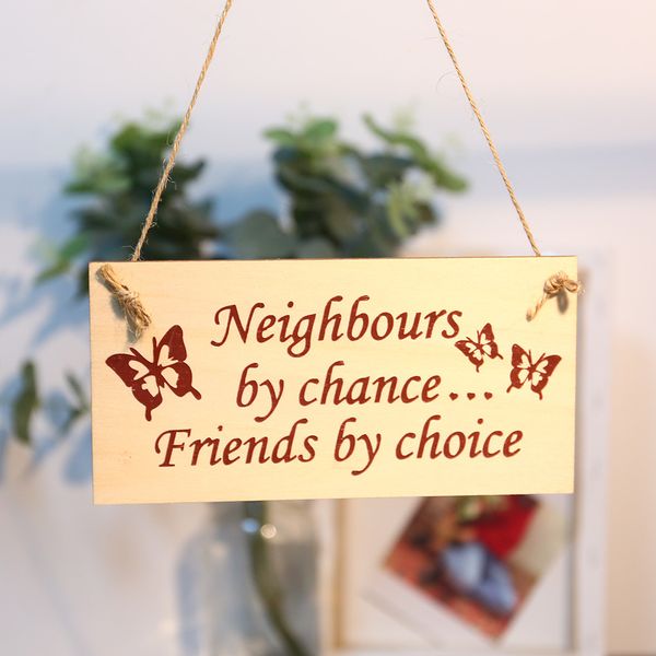 

#ew friendship sign friend plaque hanging gift wooden pendant plaque sign board friend christmas birthday