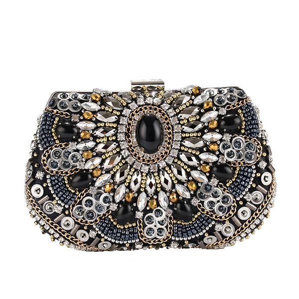 

dinner bag heavy work beaded bag female evening banquet messenger clutch