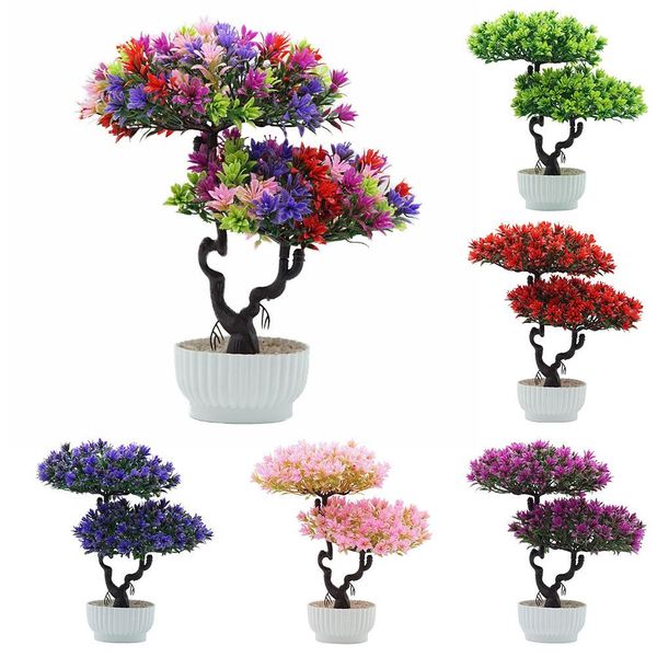 

1pc artificial pine tree plant pgraph prop wedding party home bonsai decor