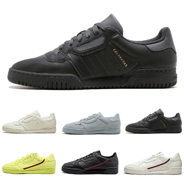 

топ калабасас powerphase белый континентальный 80 повседневная обувь канье уэст чистого ядра черный ог белый мужчины женщины тренер спорт кр, Black