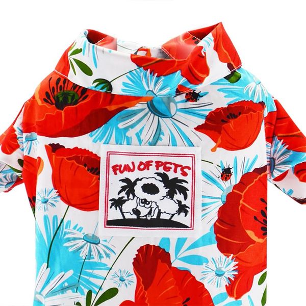 

new arrival summer pet dog clothes teddy hawaii printing shirt puppy beach clothes short sleeve dog vest t-shirt pet supplies