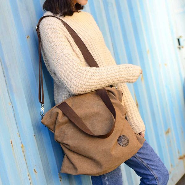 

женщины холст сумка большой емкость вскользь сумки плеча сумка складной многоразовый тотализатор пляжная сумка женские # t3g