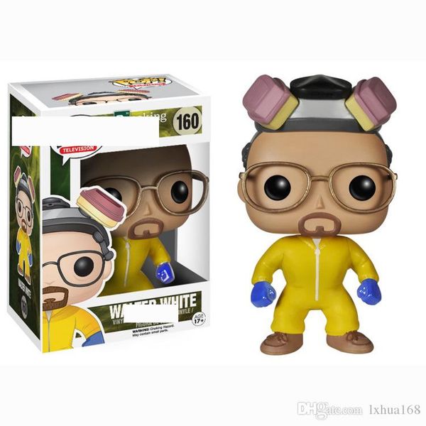 

kawaii funko pop breaking bad heisenberg white action figures toy with box collectible model toys for kids birthday gift favor#160