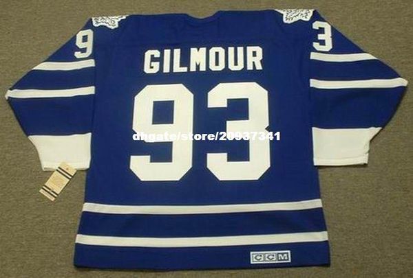 

wholesale mens doug gilmour toronto maple leafs 1995 ccm vintage retro hockey jersey, Black;red