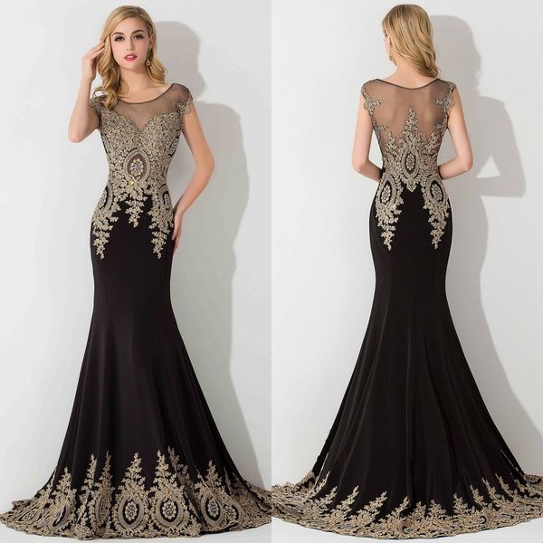 

real image crystals beaded lace evening dresses sheer back prom party gown vestido de noche in stock cps235, Black;red