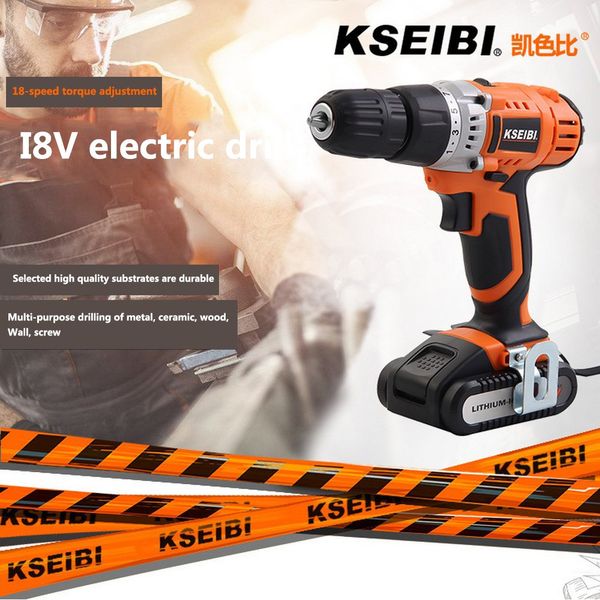 

multi-fuction electric drill with led lighting lithium battery cordless drill durable storage box packing