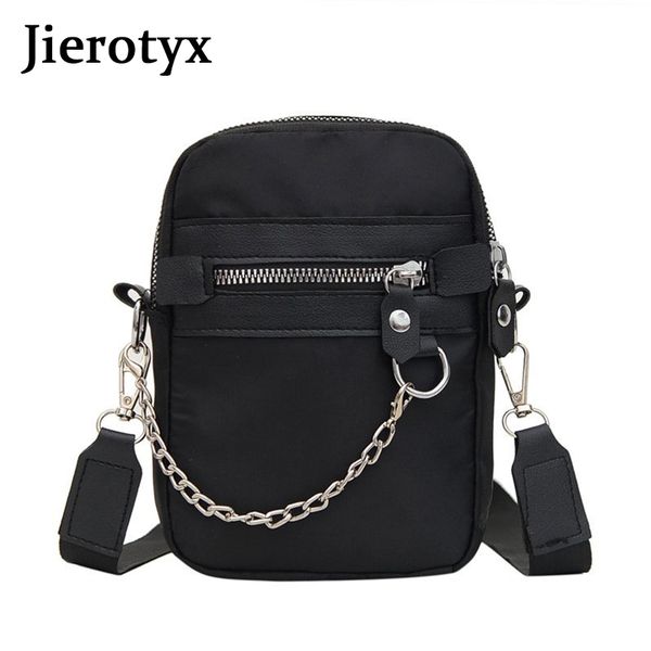 

jierotyx fashion flap trendy women crossbody bag casual multi-pocket shoulder bags female chic chain decoration shoulder bag