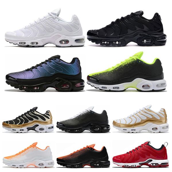 

nike air max plus tn классические мужчины кроссовки тройной черный белый малиновый volt spray paint яркие мужские кроссовки тренажёры спорт