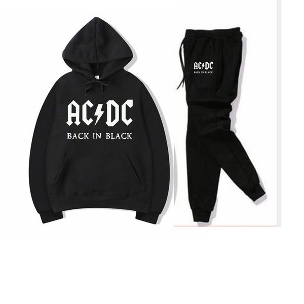 

ac dc hoodie мужчины hip hop rock band acdc back in black кофты мужской женский повседневный уличная куртки толстовка весна зима tops, Gray