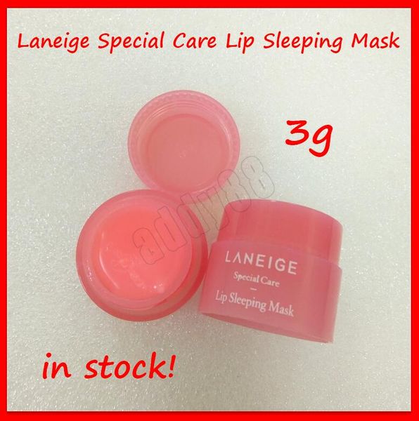 

2019 new lip care laneige специальный уход для губ спящая маска 3g бальзам для губ увлажняющий антивозрастной против морщин губы макияж