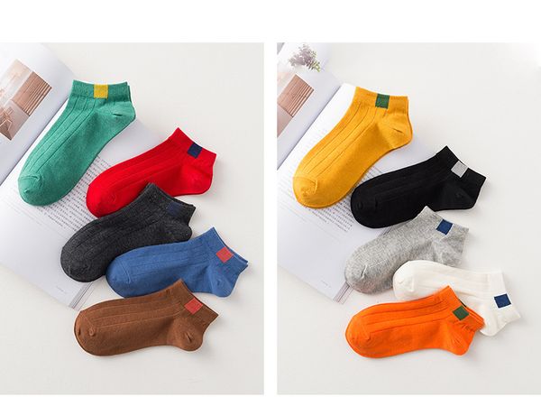 

женские однотонные повседневные носки, студенческие носки, летние модели, молодые люди, без рисунка, дышащий, дезодорант, впитывающий пот, Black