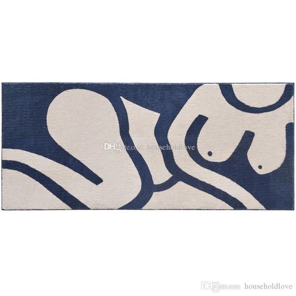 

designer creative parlor carpet mousse abstract artist with bedroom mats study bedside blanket strip thickening mat floor mat decoration