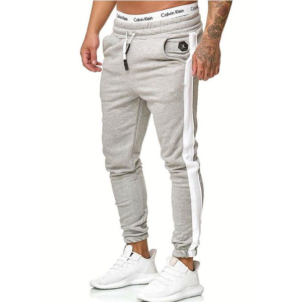 

school designer jogger pants pantalones mens striped casual pants autumn sports, Black